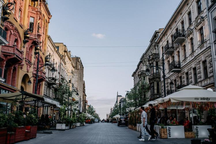 Appartamento Piotrkowska Mainstreet & Secure Łódź Esterno foto